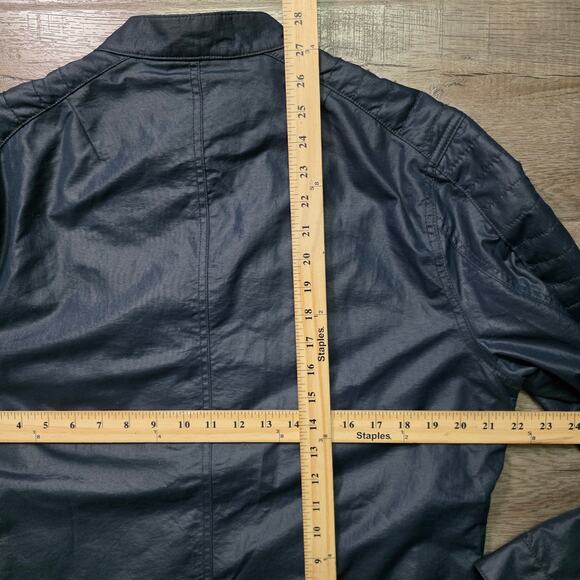 Calvin Klein Jeans Jacket Men’s Medium Blue Nylon Zip Front Casual - Picture 7 of 10